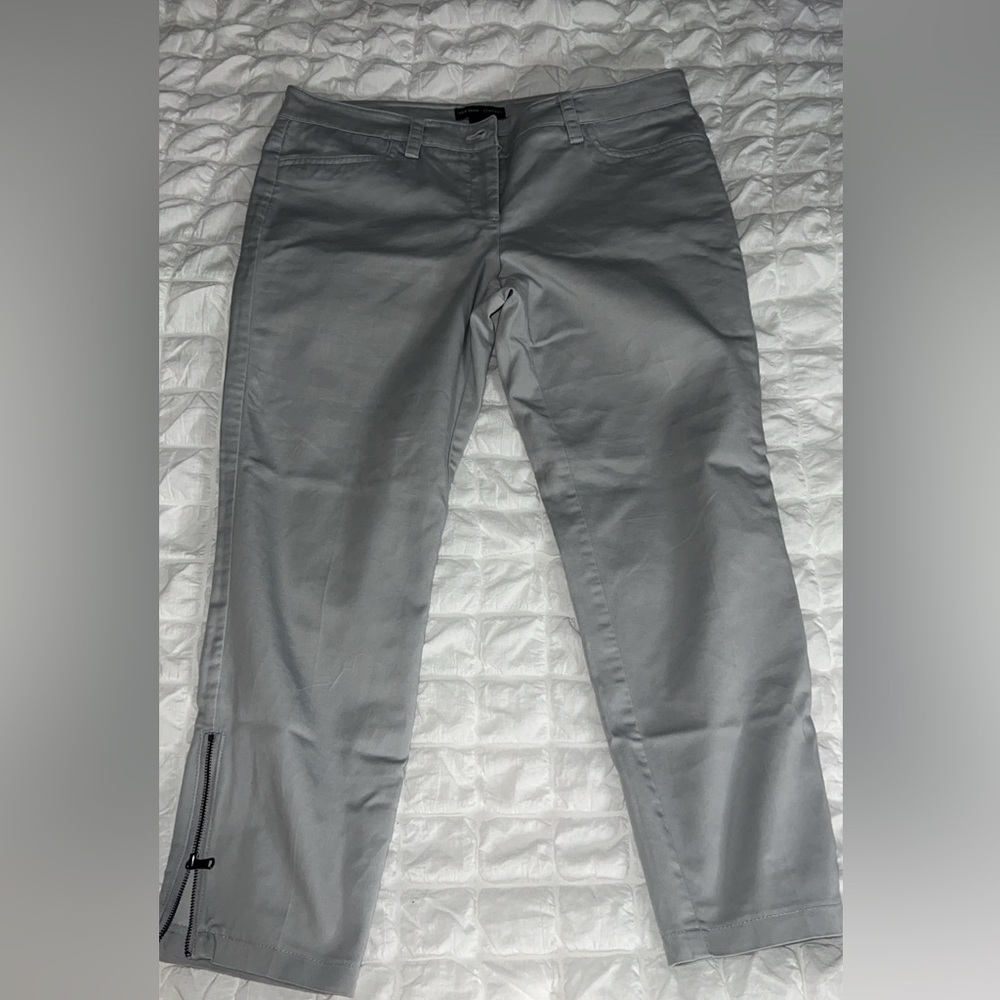 Gray Ankle Pants